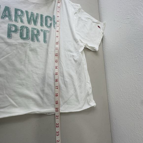 Harwich Port Original League Women's Size L Cropped T Shirt Tee Top Y2K vintage - Picture 8 of 9